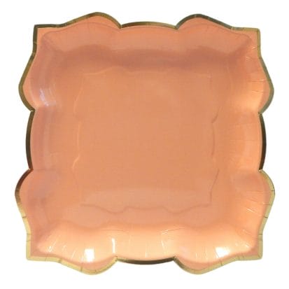 Lotus Large Party Plates (10pk) - Coral (Peach)