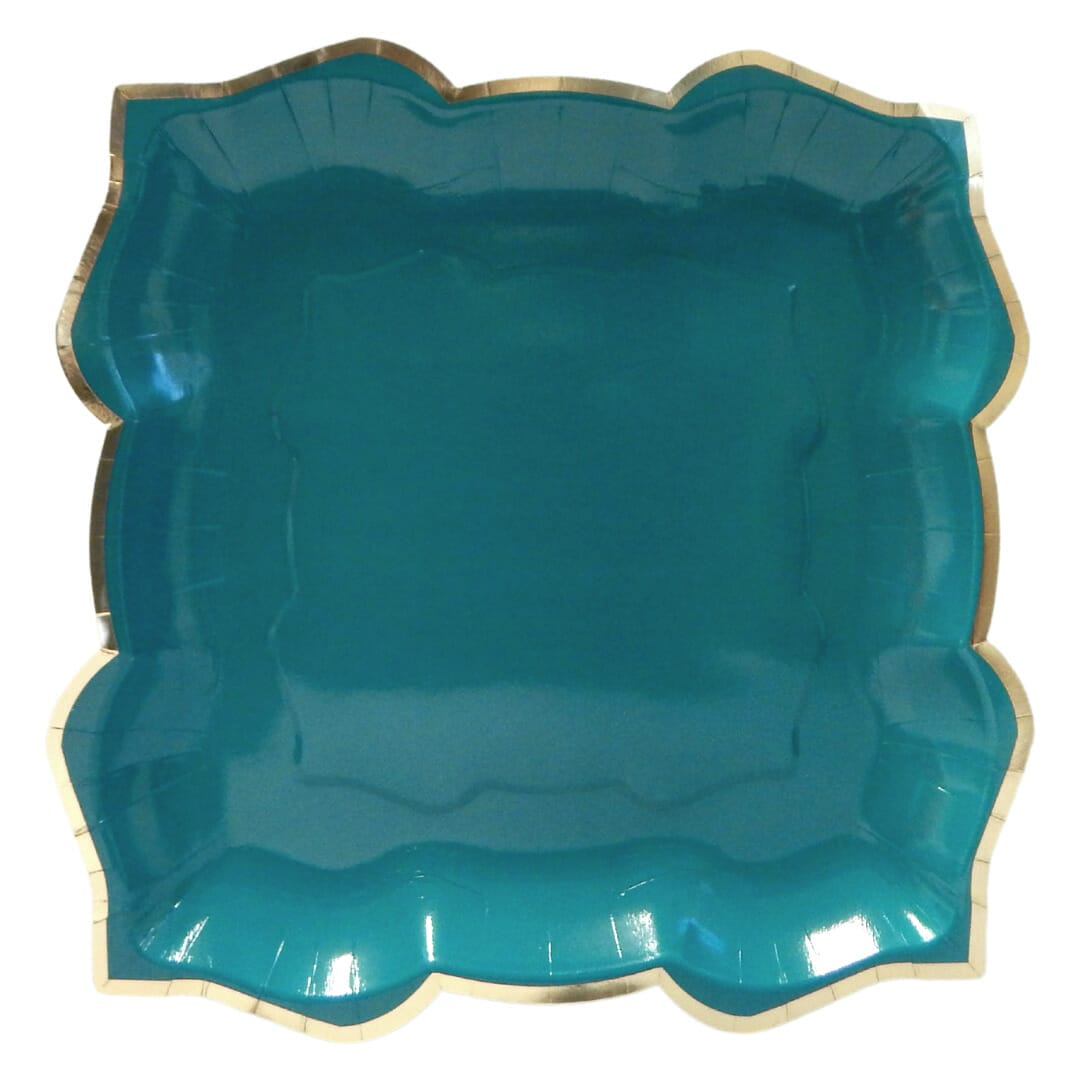 Lotus Large Party Plates (10pk) - Emerald (Green)