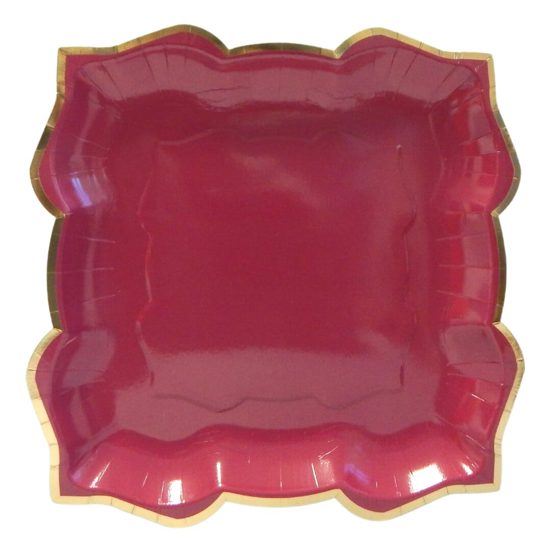 Lotus Large Party Plates (10pk) - Plum (Purple)