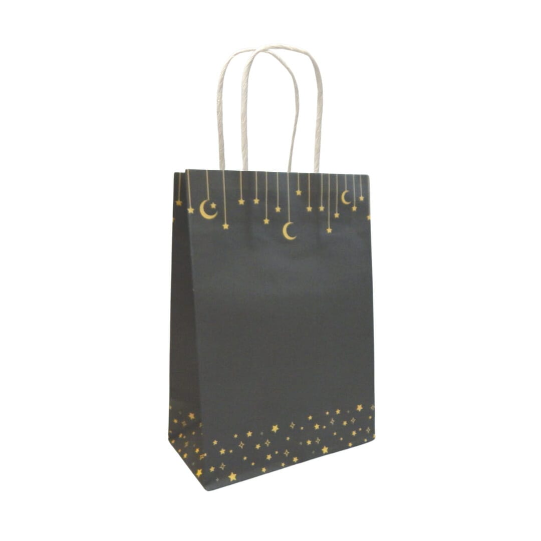 Moon & Stars Treat Bags (10pk) - Black
