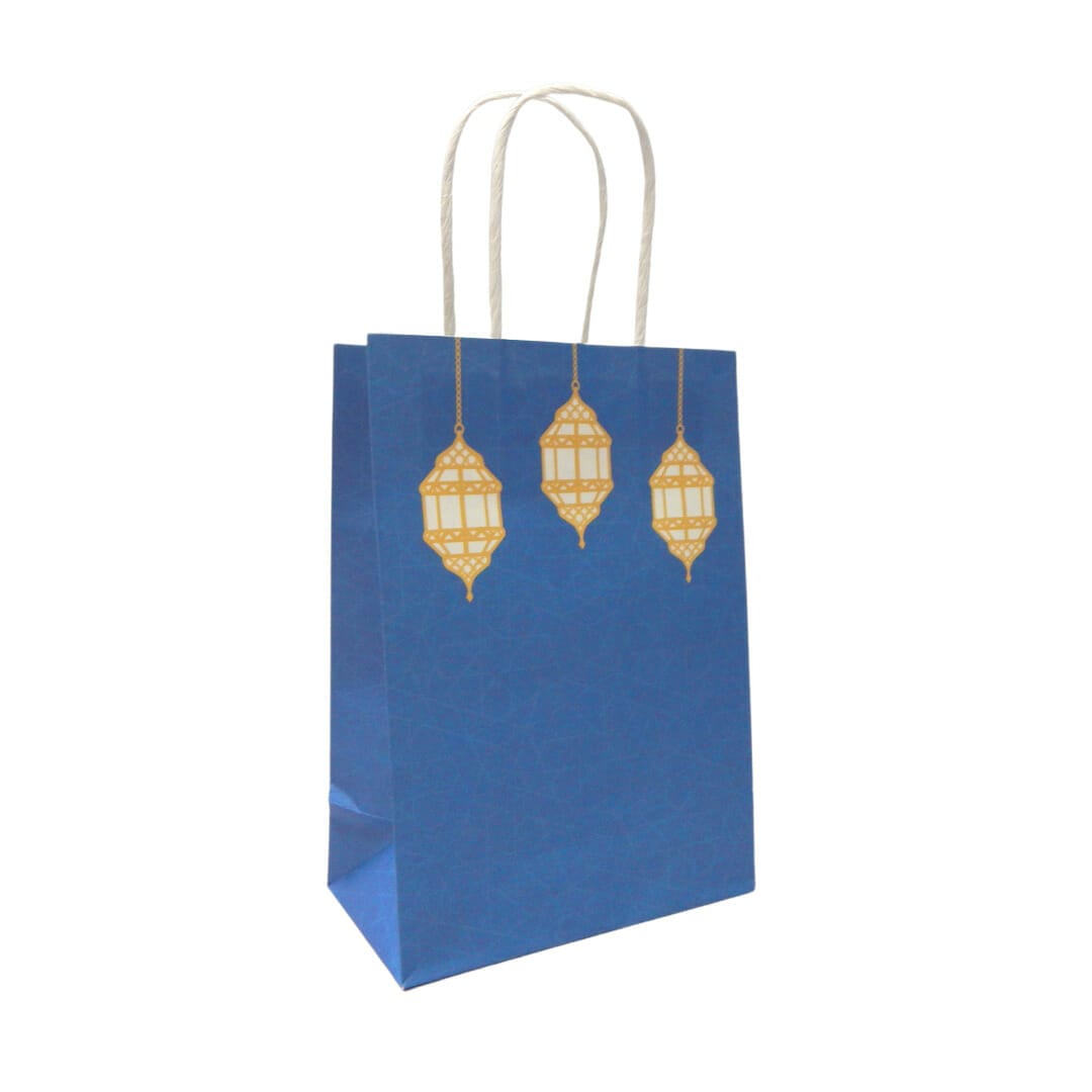 Gold Lanterns Treat Bags (10pk) - Navy