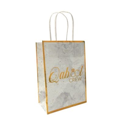 Qabool Crew Treat Bags (10pk) - Grey & Gold