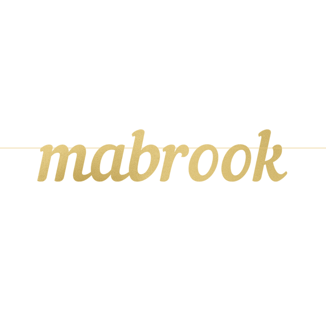 Mabrook Letter Banner - Gold