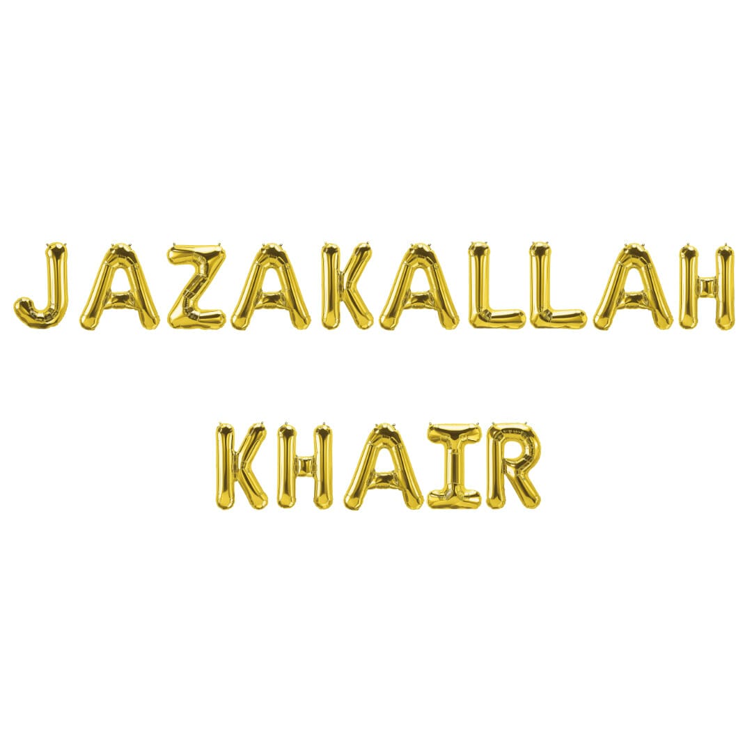 Jazakallah Khair Foil Balloons