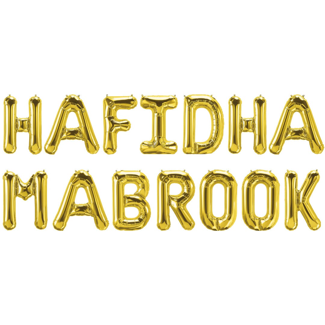 Hafidha Mabrook Foil Balloons