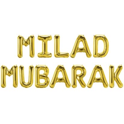 Milad Mubarak Foil Balloons