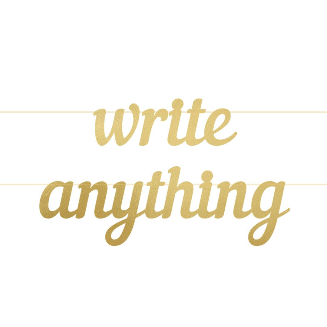 Personalised “Write Anything” Letter Banner