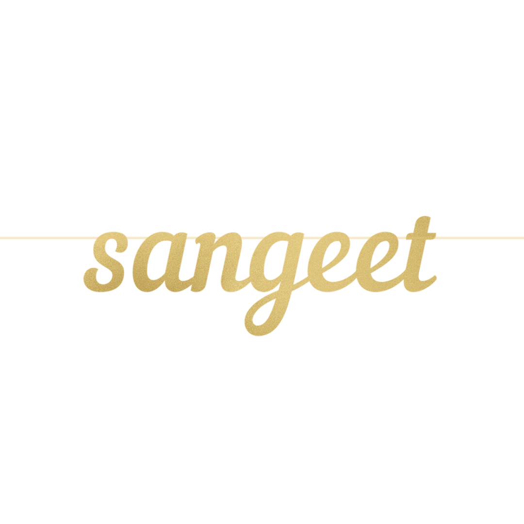 Sangeet Letter Banner