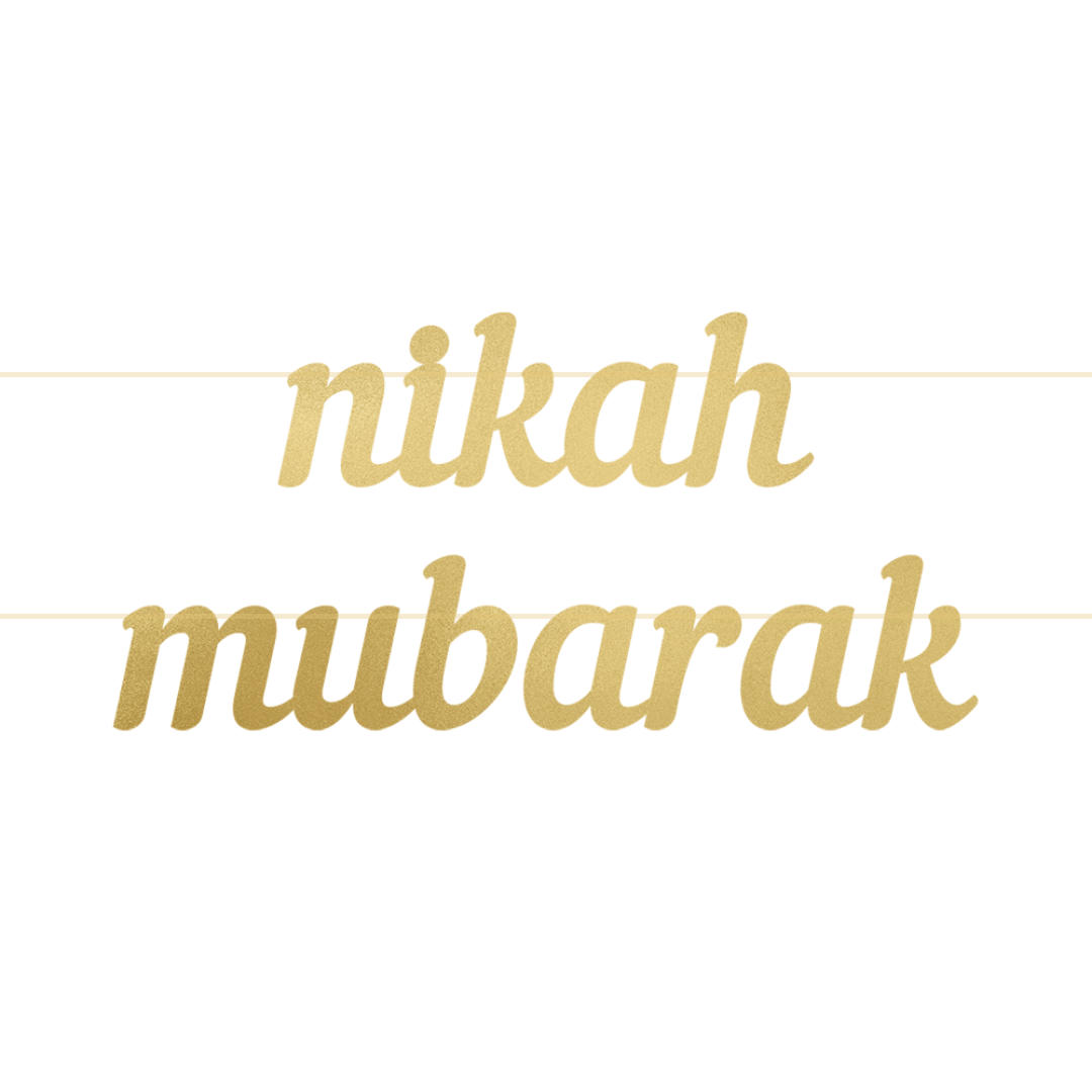 Nikah Mubarak Letter Banner