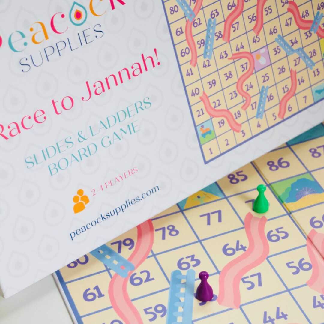 Race to Jannah - Slides & Ladders Board Game