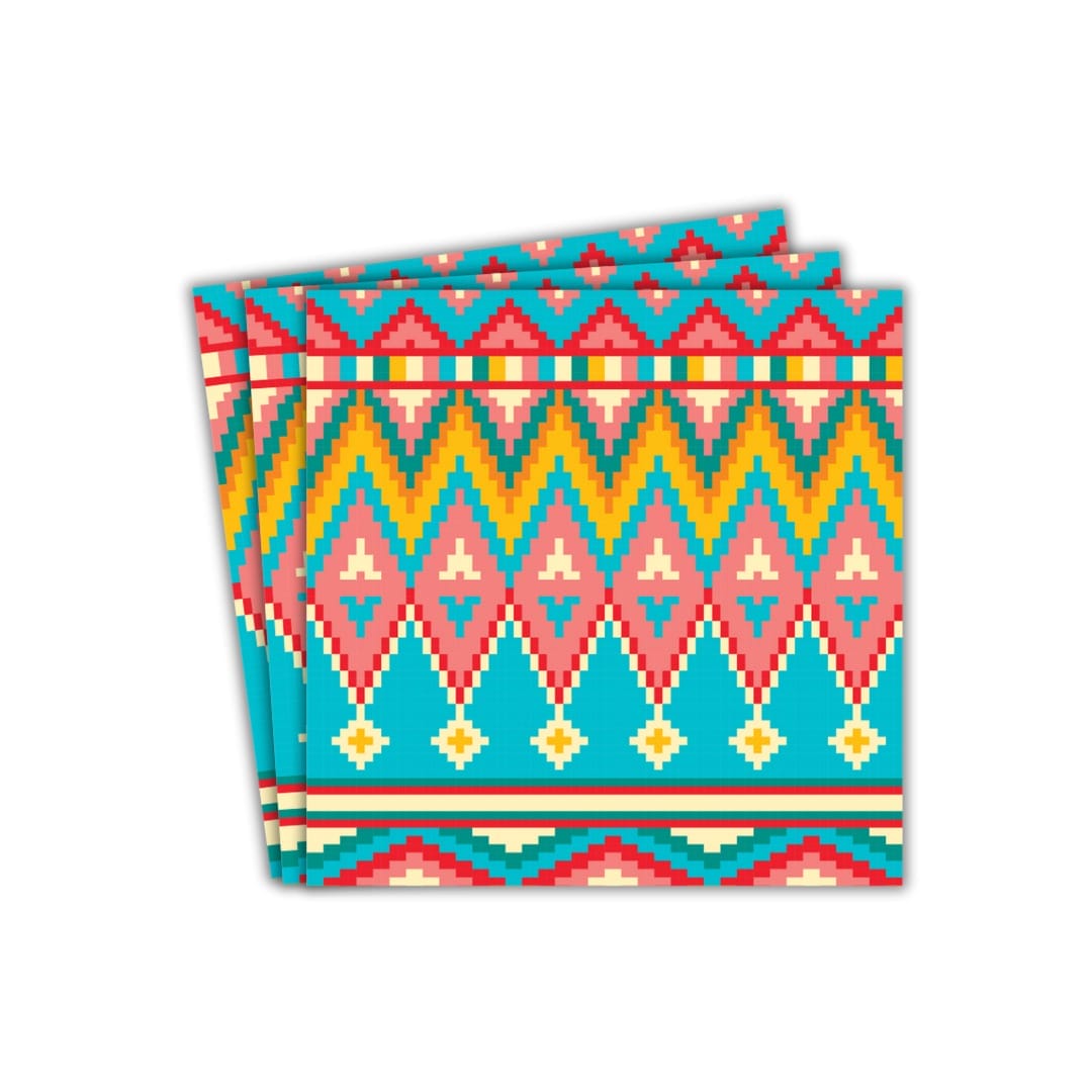 Aztec Party Paper Napkins (20pk) - Zigzag