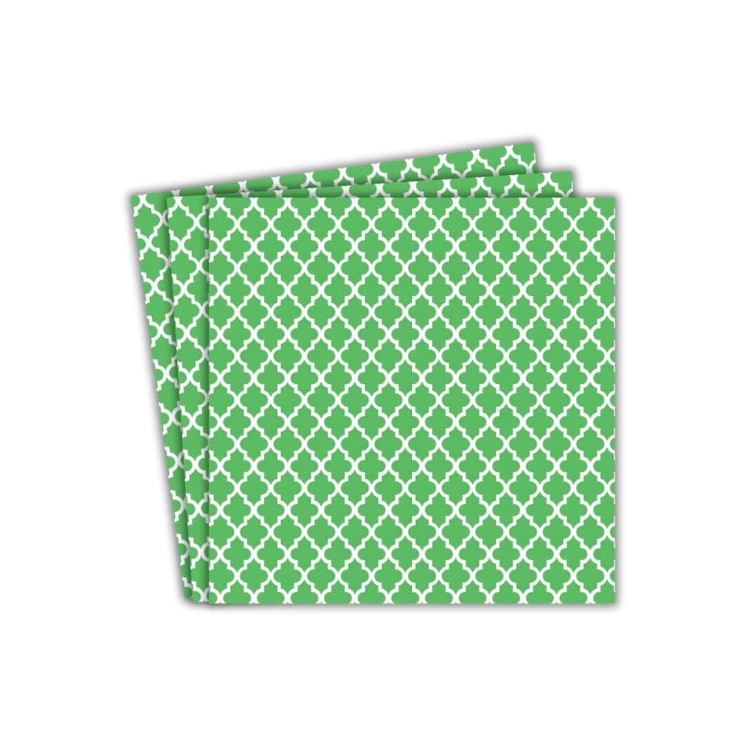 Quatrefoil Party Paper Napkins (20pk) - Green