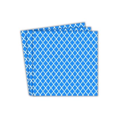 Quatrefoil Party Paper Napkins (20pk) - Blue