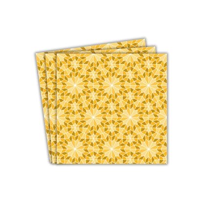 Geometric Party Paper Napkins (20pk) - Yellow