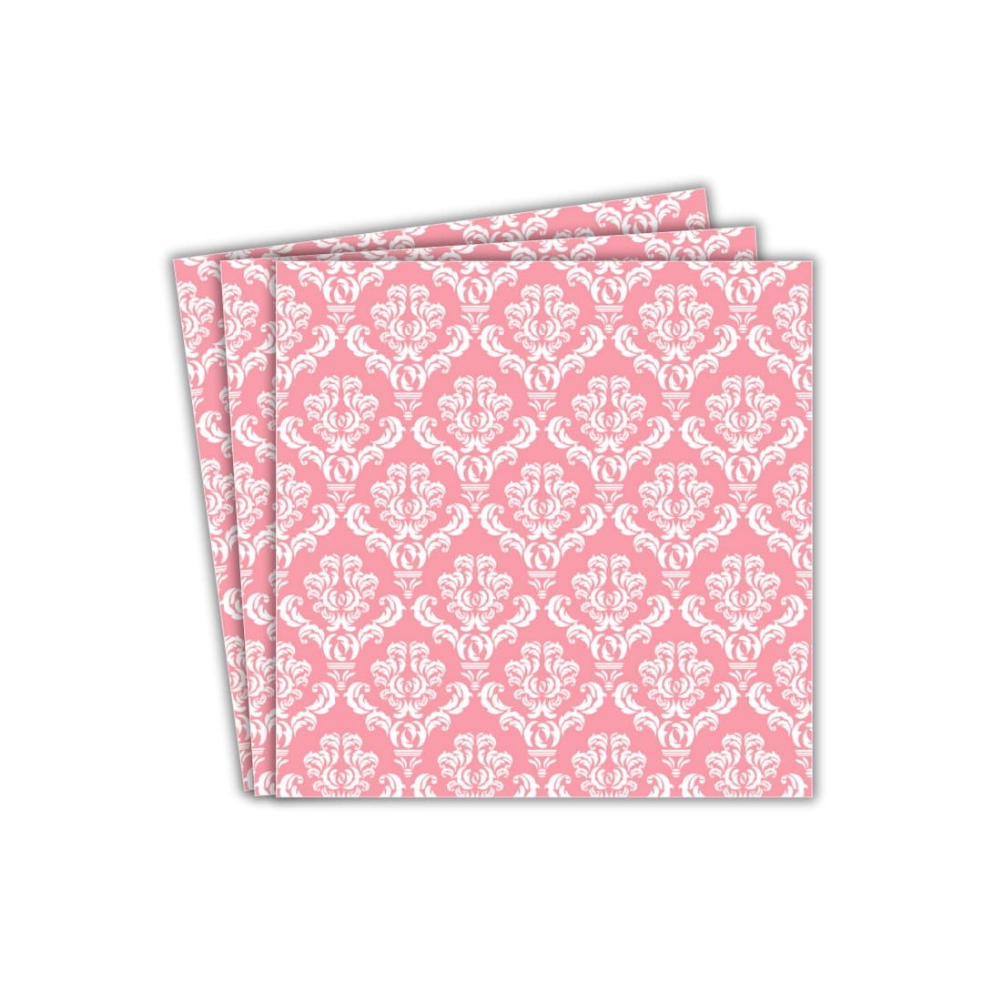 Damask Party Paper Napkins (20pk) - Pink