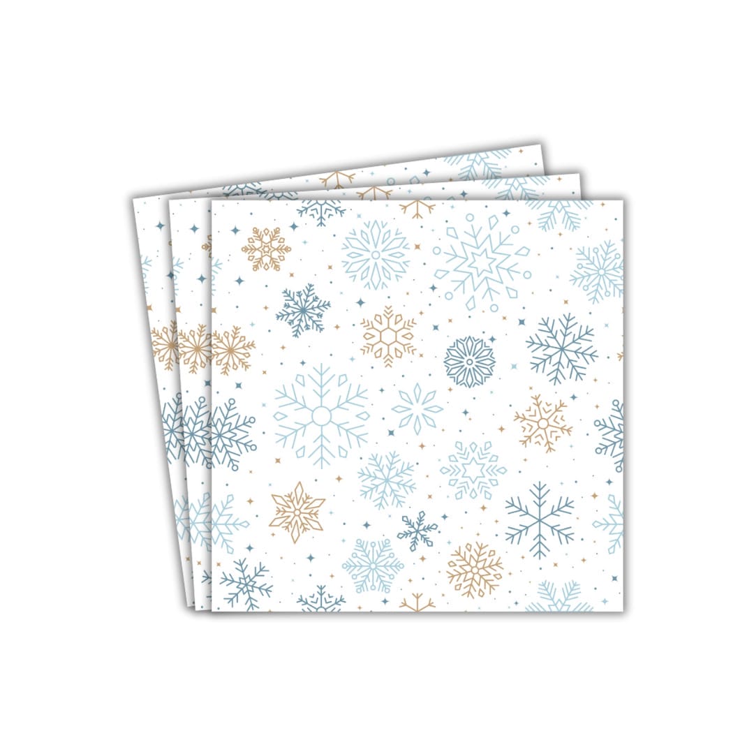 Snowflakes Party Paper Napkins (20pk) - Soft