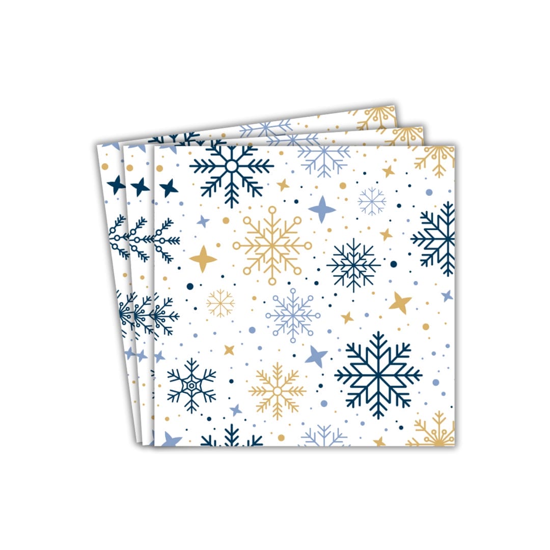 Snowflakes Party Paper Napkins (20pk) - Bold