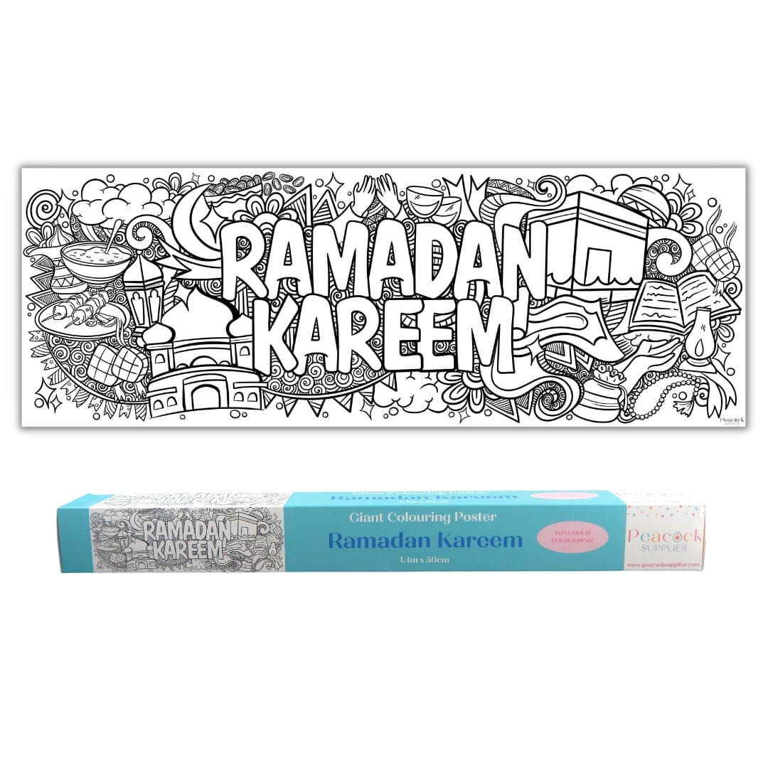 Ramadan Kareem Giant Colouring Poster Banner – 1.4m
