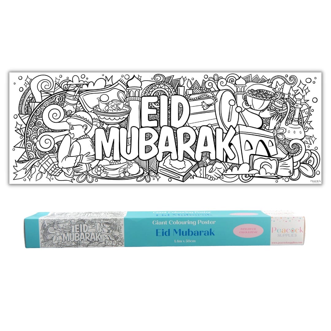 Eid Mubarak Giant Colouring Poster Banner - 1.4m