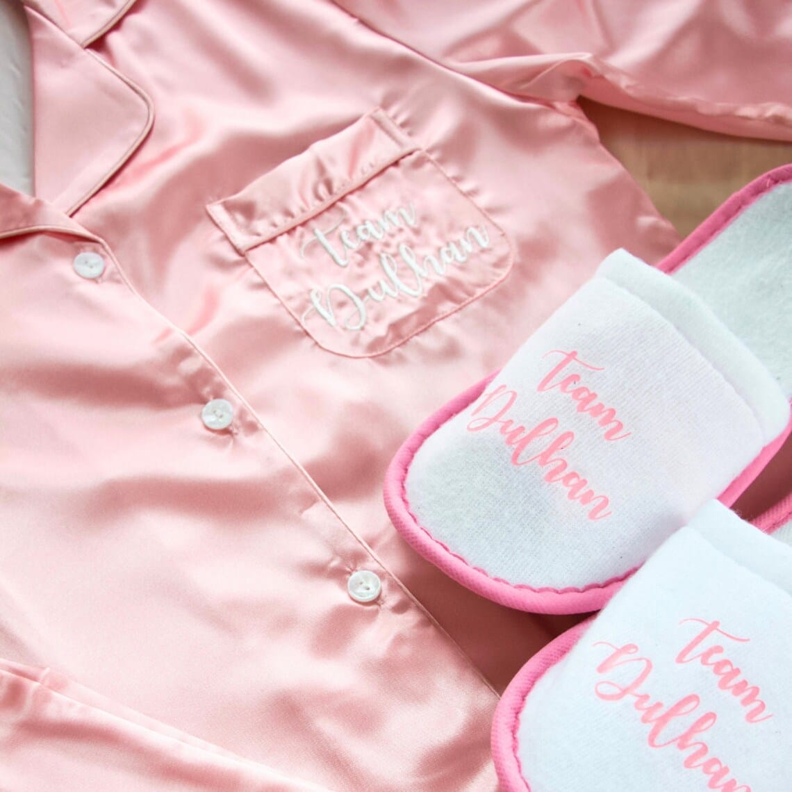 Team Dulhan Nightwear Bundle – Pink & White