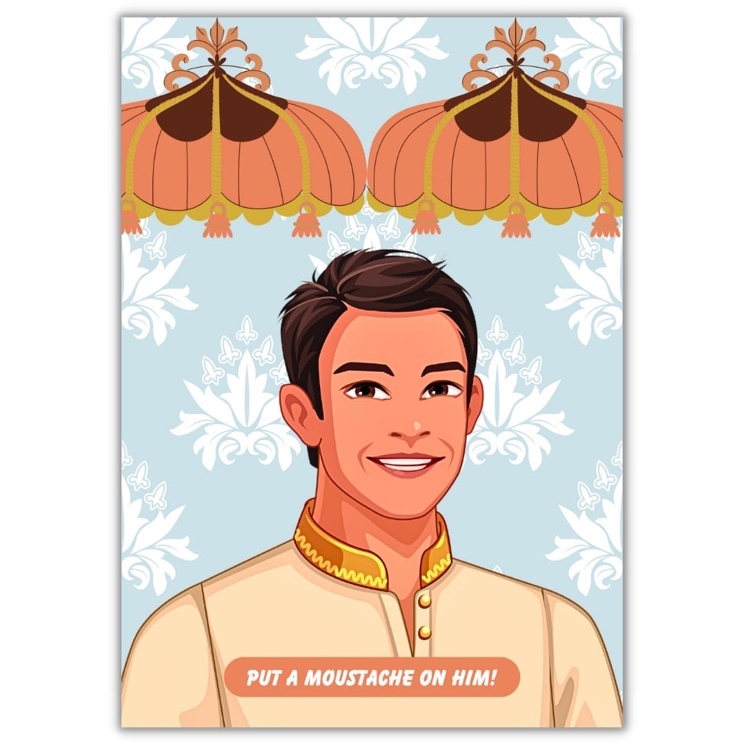 Put The Moustache On The Groom – Party Game Pack