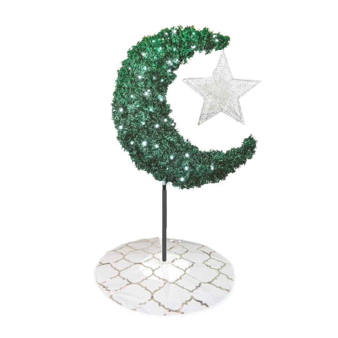 Eid Moon Tree Bundle - Green with Star & Skirt