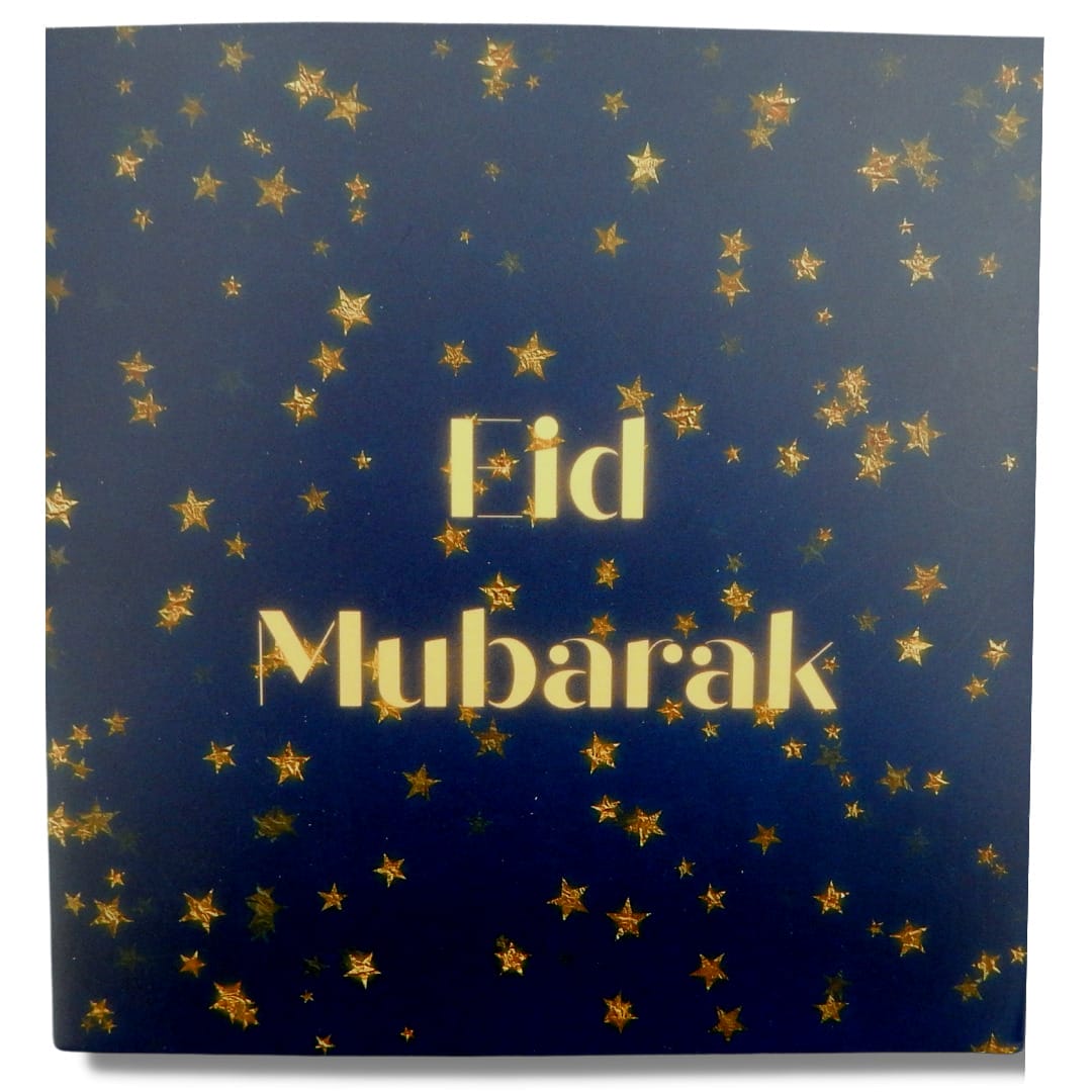 Light Up Eid Mubarak Greeting Card - Starry Night