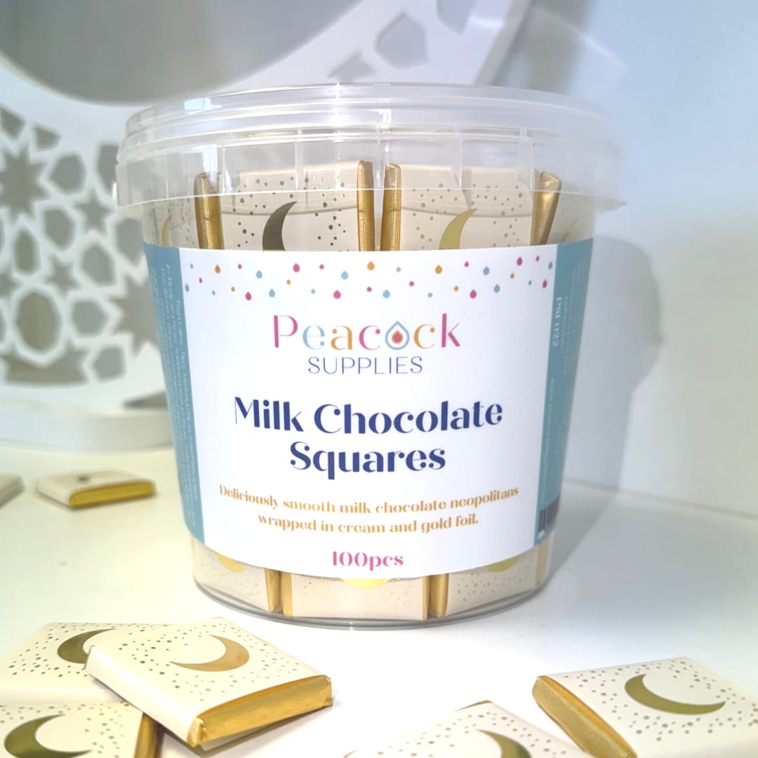 Milk Chocolate Squares Tub (100pk)