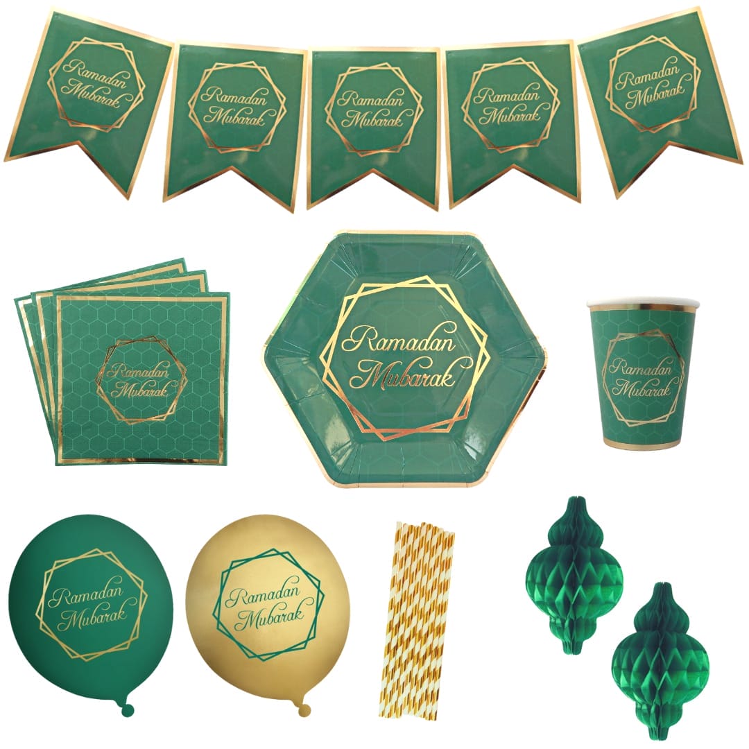 Party In A Box – Ramadan – Green & Gold