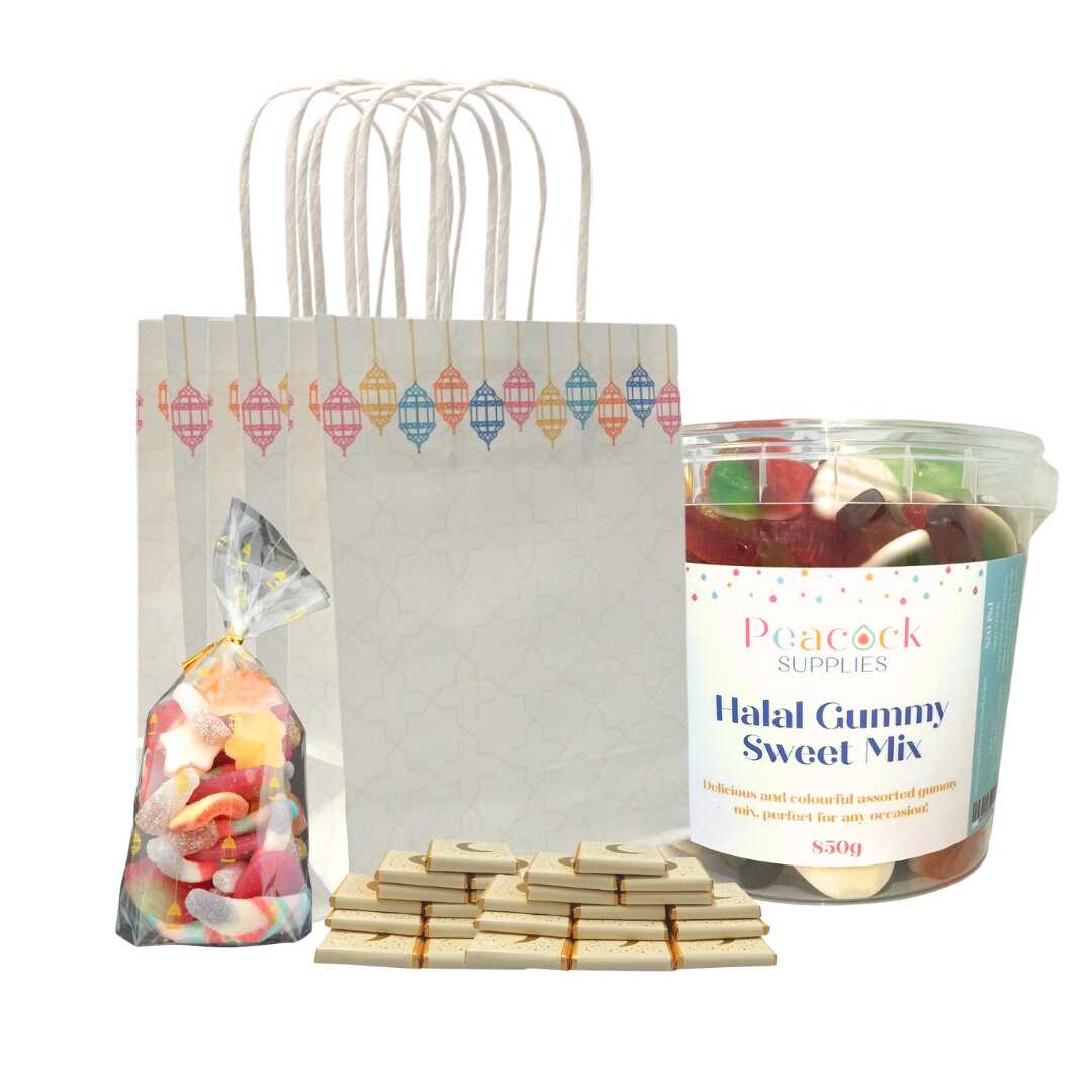 Colourful Lanterns Treat Bag Bundle (10pk) - Cream