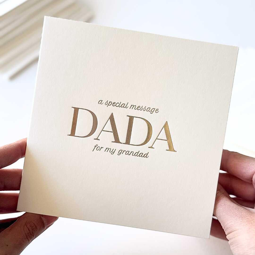 Luxury Special Message Card - Dada (Grandad)