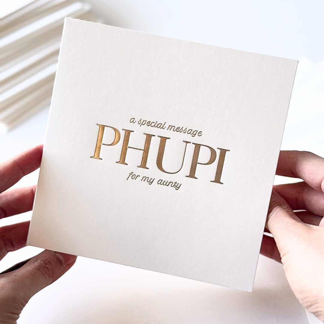Luxury Special Message Card - Phupi (Aunty)