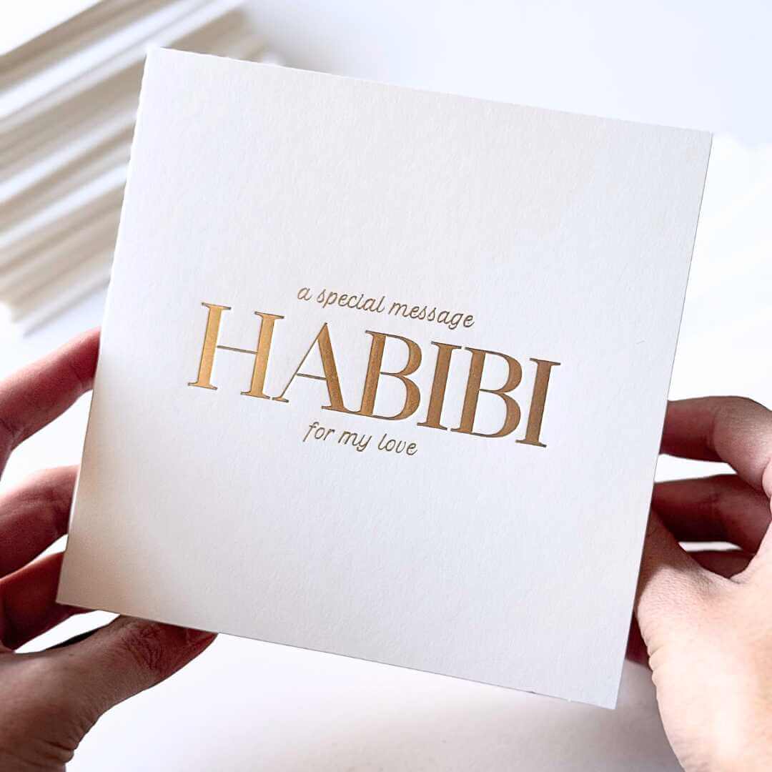 Luxury Special Message Card - Habibi (Love)