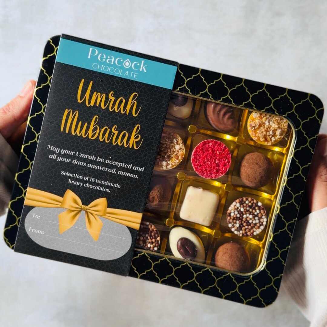 Luxury Chocolate Selection Gift Tin (16pk) - Umrah Mubarak