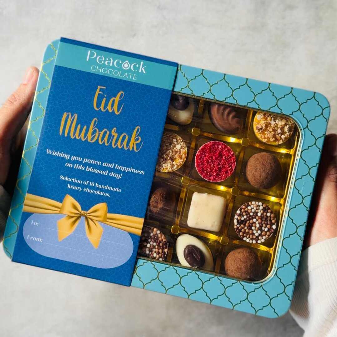 Luxury Chocolate Selection Gift Tin (16pk) - Eid Mubarak