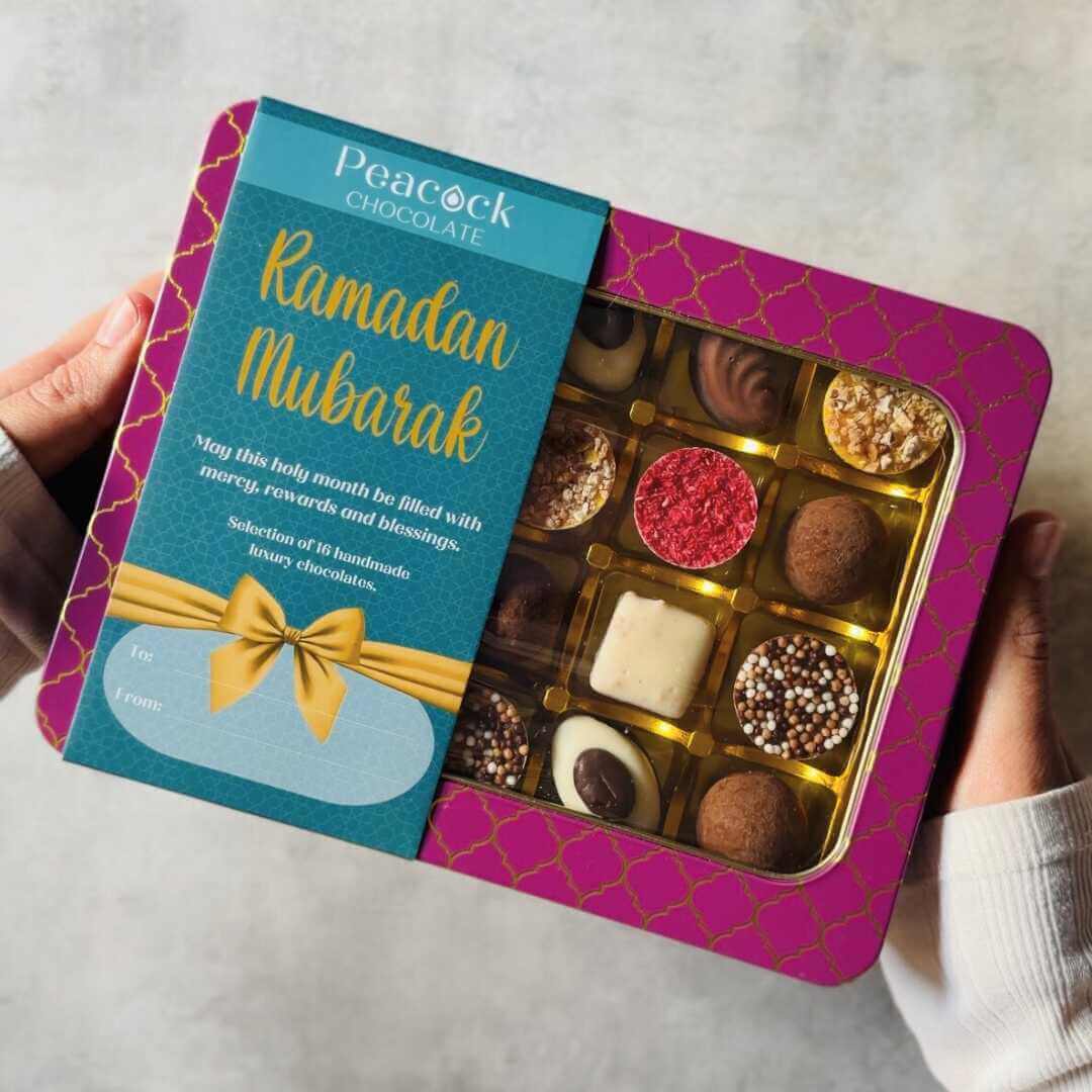 Luxury Chocolate Selection Gift Tin (16pk) - Ramadan Mubarak
