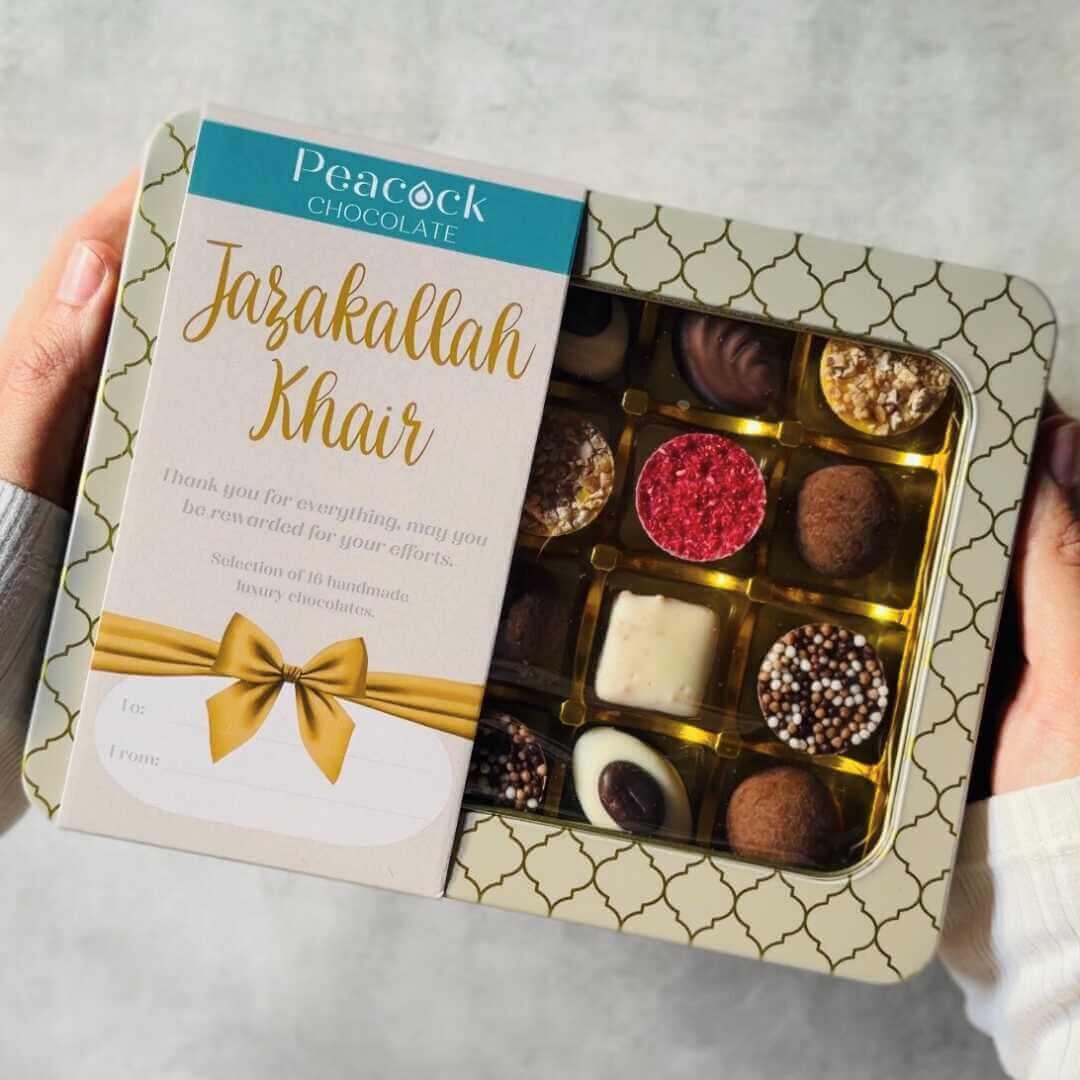 Luxury Chocolate Selection Gift Tin (16pk) - Jazakallah Khair